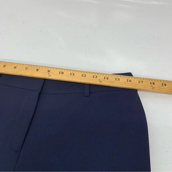 Talbots Pants Trousers Size 10 Petite  Navy Blue Lined Front Zip Business Casual - Picture 9 of 11